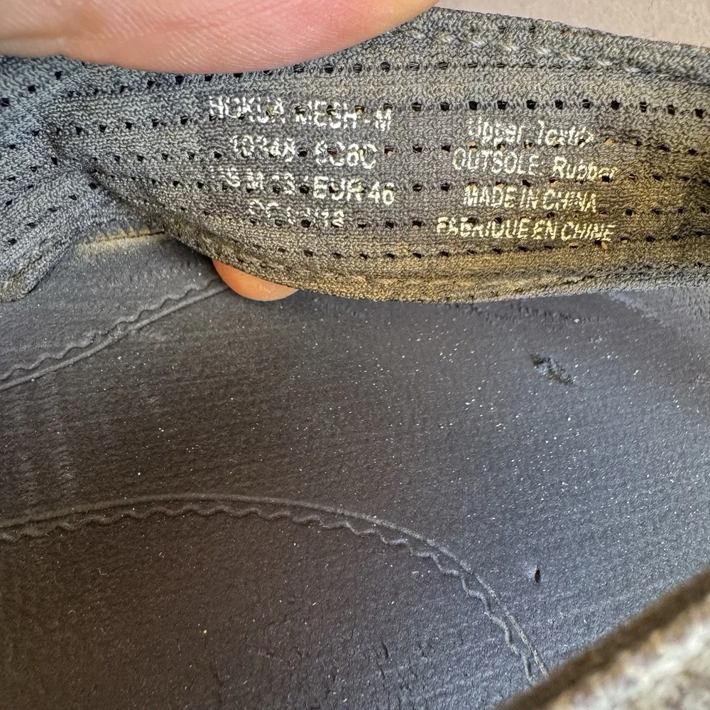 Size 13 - OluKai Hokua Mesh Flip Flops Gray Sandals Men's